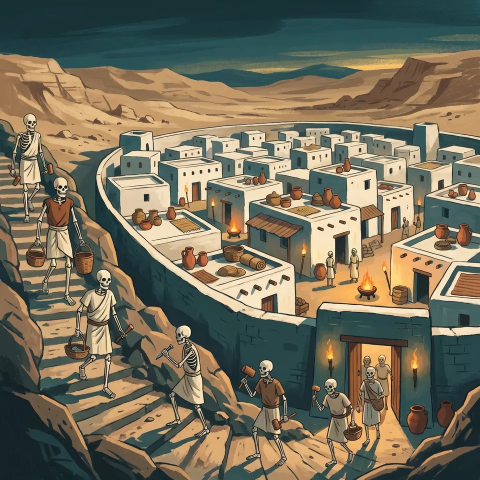 The First Strike, Deir el-Medina, Thebes, about 1157 BCE