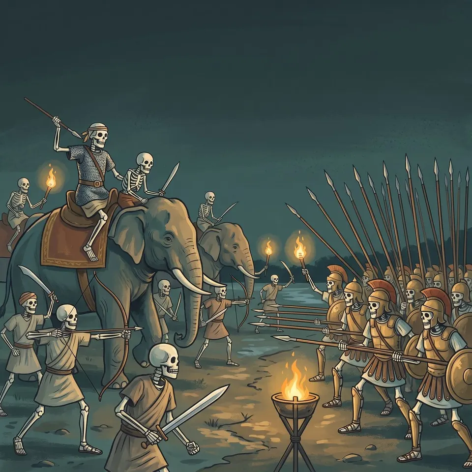 The Hyphasis, India, 326 to 325 BCE