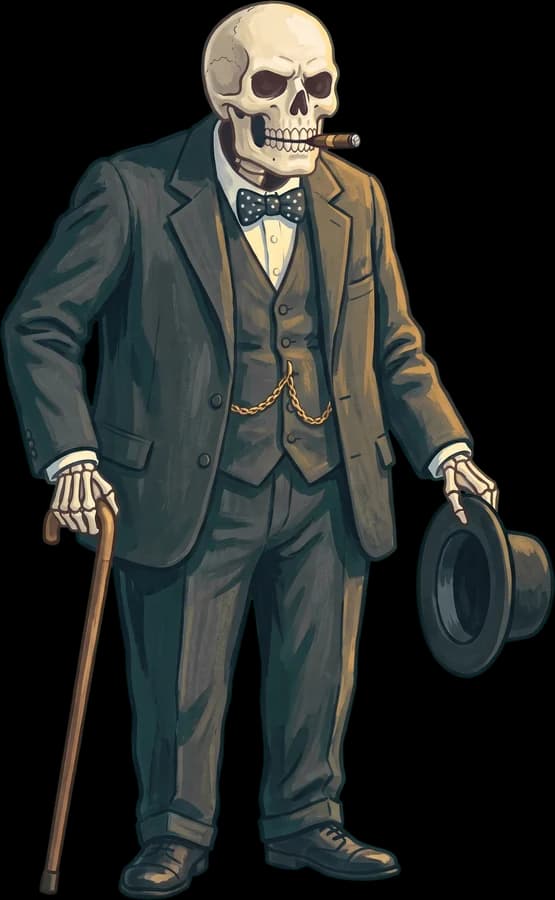 Winston Churchill as drawn in Augur