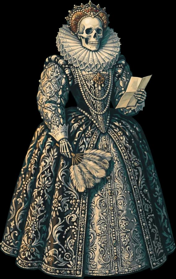 Elizabeth I as drawn in Augur